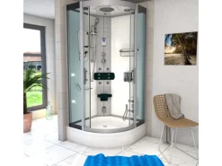 AcquaVapore Dampfdusche Duschtempel Sauna Dusche Duschkabine D46-50T2-EC 90x90