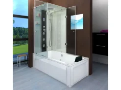 AcquaVapore Dusche Wanne Kombination K05-R01-EC Duschkabine 90x180