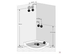 AcquaVapore Duschkabine Dusche D46-60M0 Komplettdusche Fertigdusche 100x100