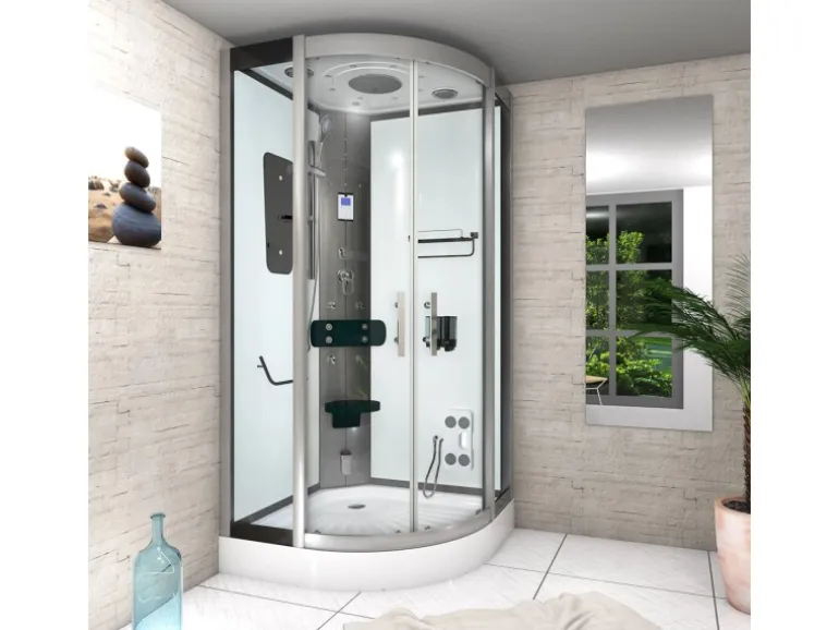 AcquaVapore Duschkabine Dusche D46-00T0-EC Komplettdusche Fertigdusche 80x80