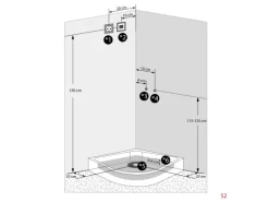 AcquaVapore Duschkabine Dusche D46-60T0 Komplettdusche Fertigdusche 100x100