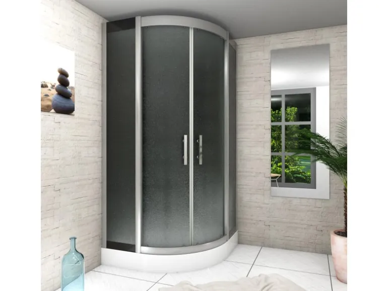 AcquaVapore Duschkabine Dusche D46-13M0-EC Komplettdusche Fertigdusche 90x90