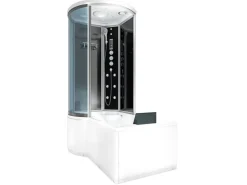 AcquaVapore Kombination Badewanne Dusche K55-R33-EC Duschtempel 100x170