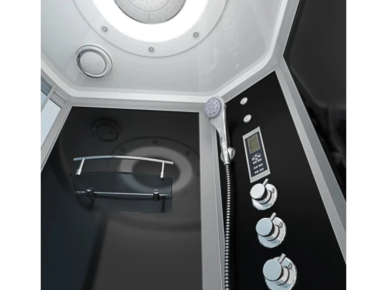AcquaVapore Kombination Badewanne Dusche K55-R33-EC Duschtempel 100x170