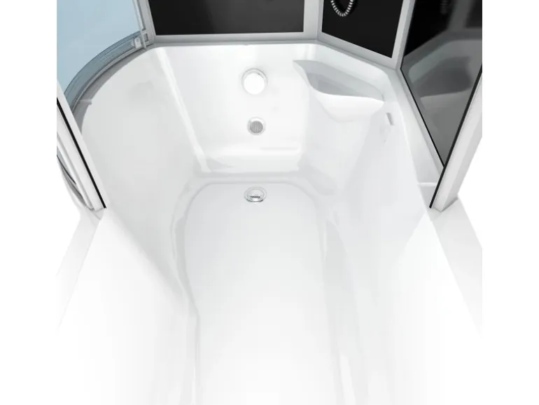AcquaVapore Kombination Badewanne Dusche K55-R33-EC Duschtempel 100x170