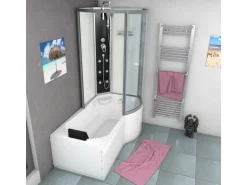 AcquaVapore Kombination Badewanne Dusche K50-L00-EC Duschtempel 170x100
