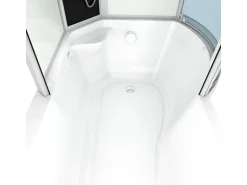 AcquaVapore Kombination Badewanne Dusche K50-L00-EC Duschtempel 170x100