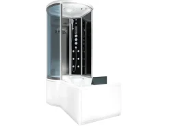 AcquaVapore Kombination Badewanne Dusche K55-R33 Duschtempel 100x170