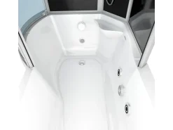 AcquaVapore Kombination Whirlpool Dusche K55-R33-WP-EC Duschkabine Wanne 100x170
