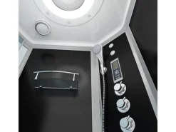 AcquaVapore Kombination Whirlpool Dusche K55-R33-WP-EC Duschkabine Wanne 100x170