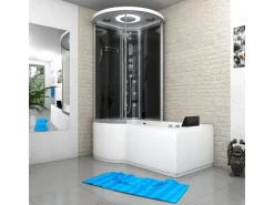 AcquaVapore Kombination Whirlpool Dusche K55-R31-WP Duschkabine Wanne 100x170