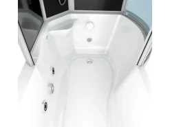 AcquaVapore Kombination Whirlpool Dusche K50-L31-WP Duschkabine Wanne 170x100