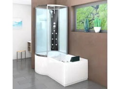 AcquaVapore Kombination Whirlpool Dusche K50-R00-WP Duschkabine Wanne 100x170