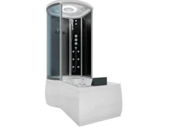 AcquaVapore Kombination Whirlpool Dusche K55-R33-WP Duschkabine Wanne 100x170