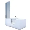 AcquaVapore Seniorendusche und Badewanne mit Tür S12D-TH-R-EC Dusche 85x170