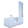 AcquaVapore Seniorendusche und Wanne mit Whirlpool S12D-EH-WP-L Dusche 170x85