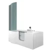 AcquaVapore Seniorendusche und Wanne mit Whirlpool S12D-EH-AIR-R-EC Dusche 85x17