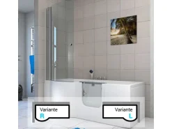 AcquaVapore Seniorendusche und Wanne mit Whirlpool S12D-EH-AIR-R-EC Dusche 85x17