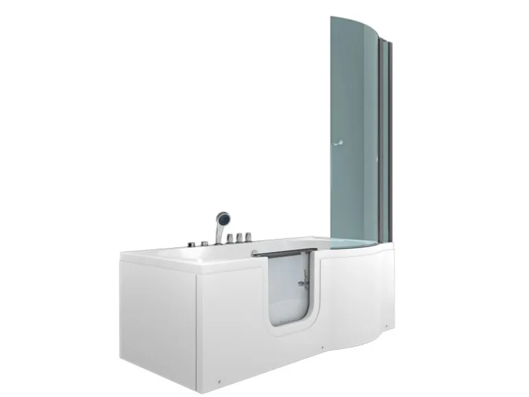 AcquaVapore Seniorendusche und Wanne mit Whirlpool S12D-TH-AIR-L Dusche 170x85