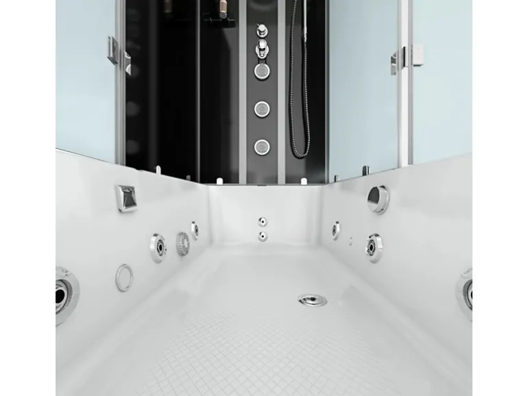 AcquaVapore Whirlpool Dusche Kombination K05-L30-WP Duschtempel 180x90