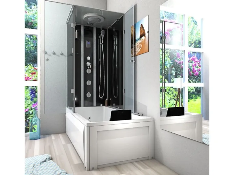 AcquaVapore Whirlpool Dusche Kombination K05-R31-WP-EC Duschtempel 90x180
