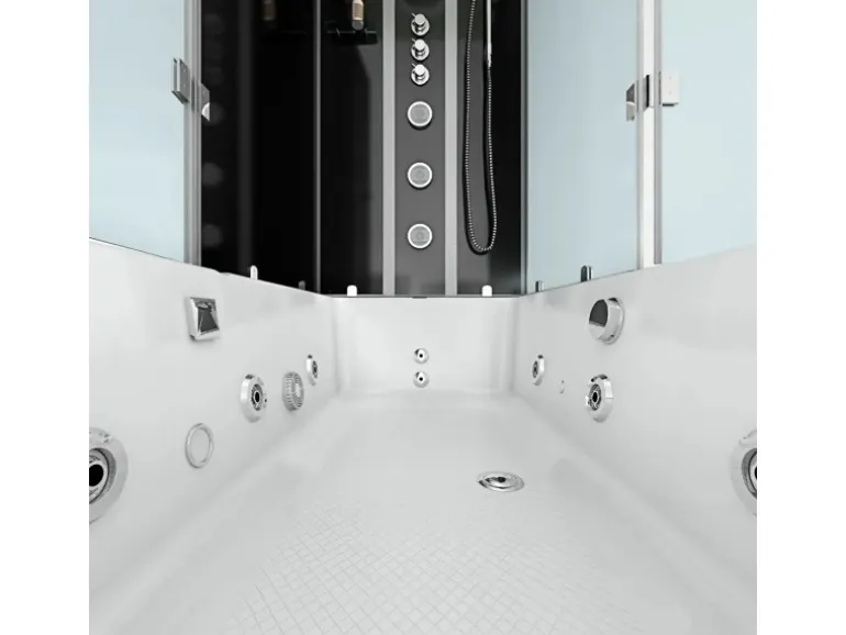 AcquaVapore Whirlpool Dusche Kombination K05-L32-WP Duschtempel 180x90