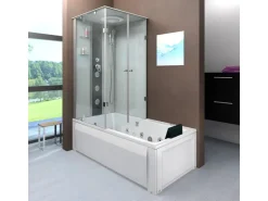 AcquaVapore Whirlpool Dusche Kombination K05-R00-WP-EC Duschtempel 90x180