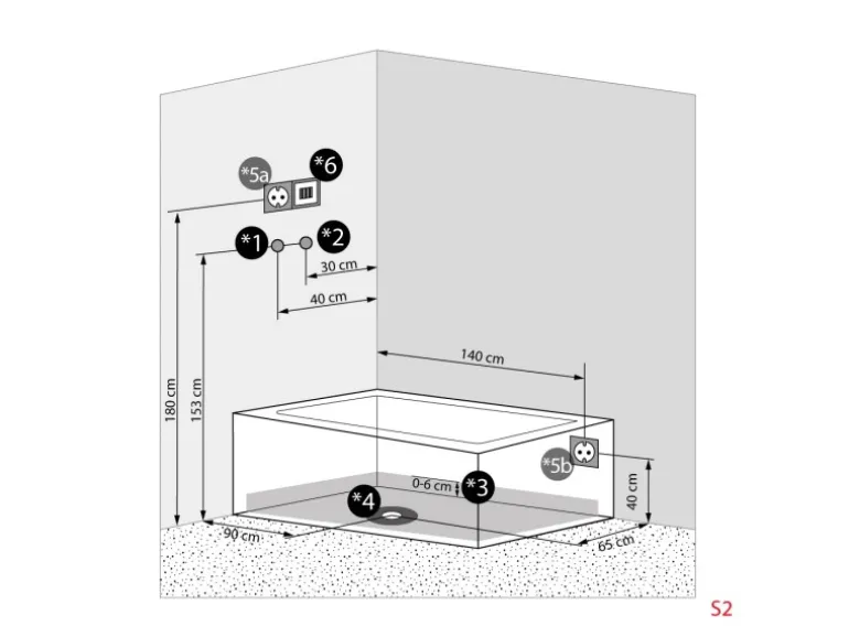 AcquaVapore Whirlpool Dusche Kombination K05-R00-WP-EC Duschtempel 90x180