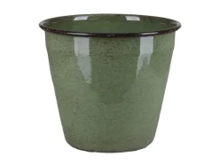 A.H.G. Metall-Topf mit Ablaufstopfen Ø 17 cm cm x 14 cm Grün