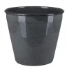 A.H.G. Metall-Topf mit Ablaufstopfen Ø 17 cm cm x 14 cm Anthrazit