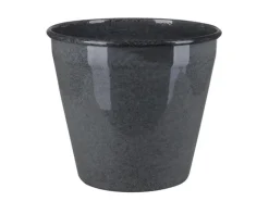 A.H.G. Metall-Topf mit Ablaufstopfen Ø 20,5 cm cm x 18 cm Anthrazit