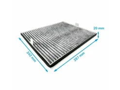 AIR2GO Aktivkohlefilter für Miele DKF17-P und 7932330 4 Stück