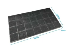 AIR2GO Aktivkohlefilter für Bauknecht AMC058 und 482000008330