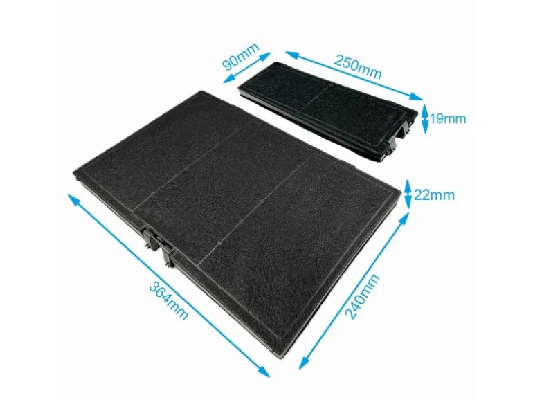 AIR2GO Aktivkohlefilter für Gaggenau 17000965 und 11018700 2 Stück