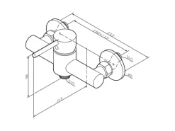AM.PM Einhebel Duscharmatur X-Joy S Brausearmatur aus Messing Brausebatterie Spike FPA20022 Schwarz