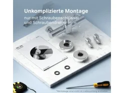 AM.PM Einhebel-Duscharmatur Spike Brausearmatur aus Messing, Brausebatterie Wasserhahn Bad FPA20000 Chrom