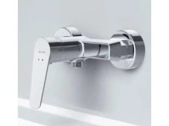 AM.PM Einhebel-Duscharmatur Hit Brausearmatur aus Messing, Brausebatterie Wasserhahn Bad FTA20000 Chrom