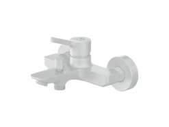 AM.PM Einhebel-Wannenarmatur / Brausearmatur , Wasserhahn Bad Wannenbatterie FXB10033 X-Joy S Aufputz Weiß