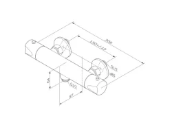 AM.PM Thermostat Duscharmatur Hit Brausearmatur aus Messing, Mischbatterie, Duschthermostat FTA40022 Schwarz