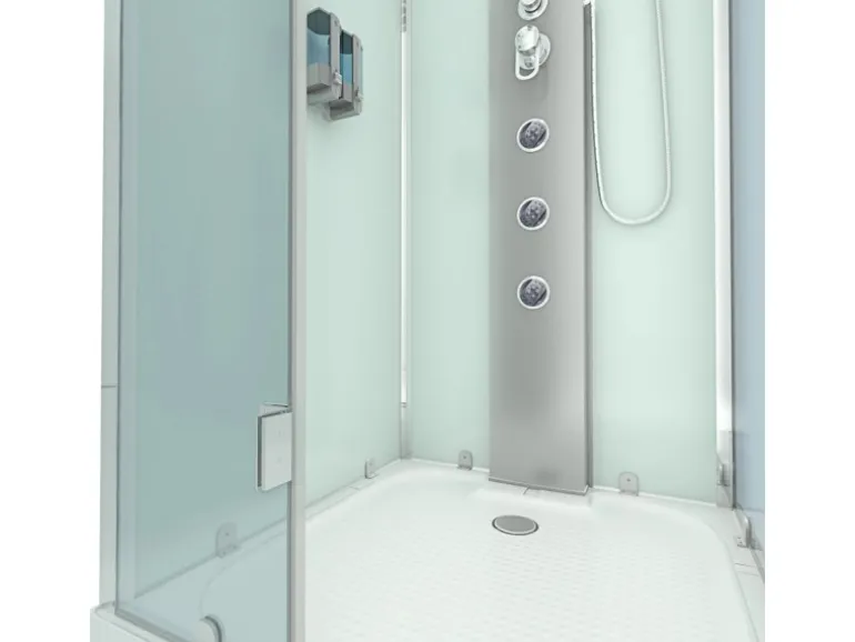 AquaVapore Dampfdusche Duschtempel Sauna Dusche Duschkabine D38-10L2-EC 90x90 cm