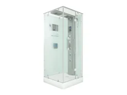 AquaVapore Dampfdusche Duschtempel Sauna Dusche Duschkabine D38-00R3-EC 80x80 cm