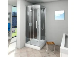 AquaVapore Dampfdusche Duschtempel Sauna Dusche Duschkabine D38-03L2 80x80 cm