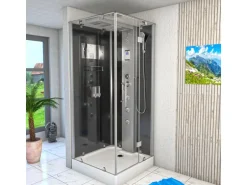 AquaVapore Dampfdusche Duschtempel Sauna Dusche Duschkabine D38-13R2-EC 90x90 cm