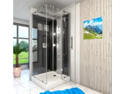 AquaVapore Dampfdusche Duschtempel Sauna Dusche Duschkabine D38-13R2-EC 90x90 cm