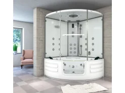 AquaVapore Dampfdusche Whirlpool Dusche Duschkabine K70-WS-EH-EC 150x150cm