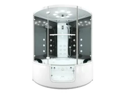 AquaVapore Dampfdusche Whirlpool Dusche Duschkabine K60-SW-EH 140x140cm