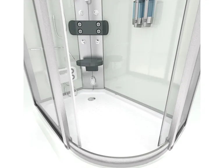AquaVapore Dusche Duschkabine D60-70T2R Duschtempel Sauna 80x120 cm