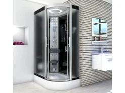 AquaVapore Dusche Duschkabine D60-73M2R Duschtempel Sauna 80x120 cm