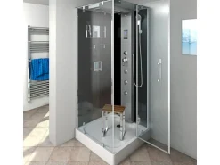 AquaVapore Duschkabine Komplettdusche D38-23R0-EC Fertigdusche Dusche 100x100 cm