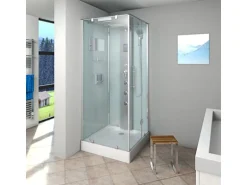 AquaVapore Duschkabine Komplettdusche D38-20R0 Fertigdusche Dusche 100x100 cm